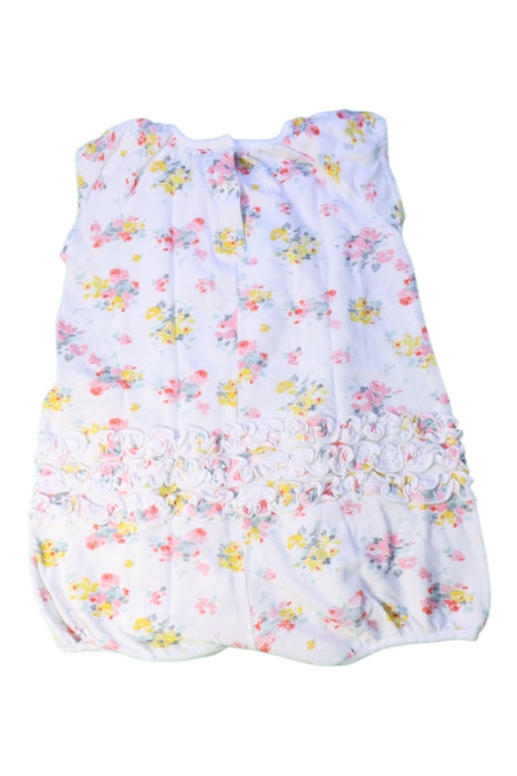 A White Sleeveless Rompers from Petit Bateau in size 12-18M for girl. (Back View)