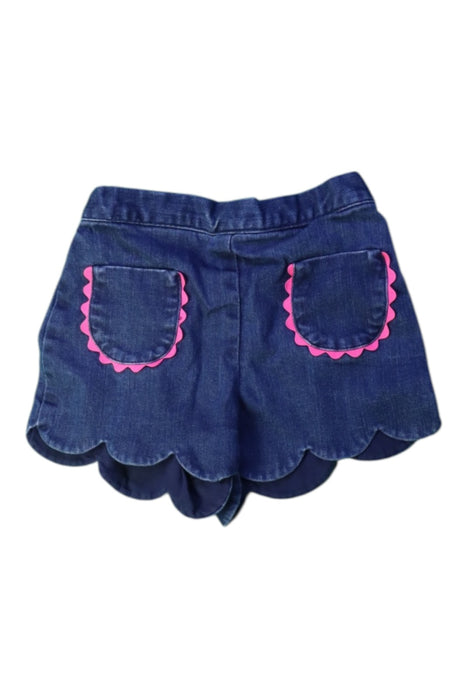 A Blue Shorts from Jacadi in size 2T for girl. (Front View)