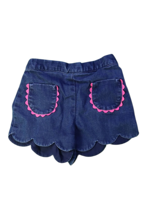 A Blue Shorts from Jacadi in size 2T for girl. (Front View)