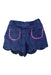 A Blue Shorts from Jacadi in size 2T for girl. (Front View)