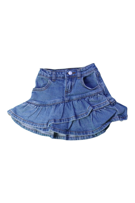 A Blue Short Skirts from Seed in size 2T for girl. (Front View)