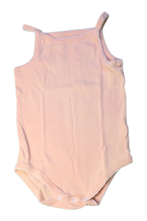 A Peach Sleeveless Bodysuits from Bout'Chou in size 3T for girl. (Front View)
