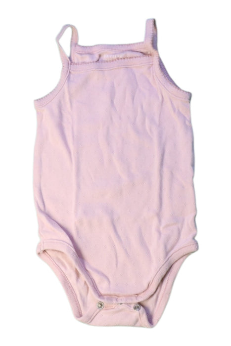 A Pink Sleeveless Bodysuits from Bout'Chou in size 3T for girl. (Front View)