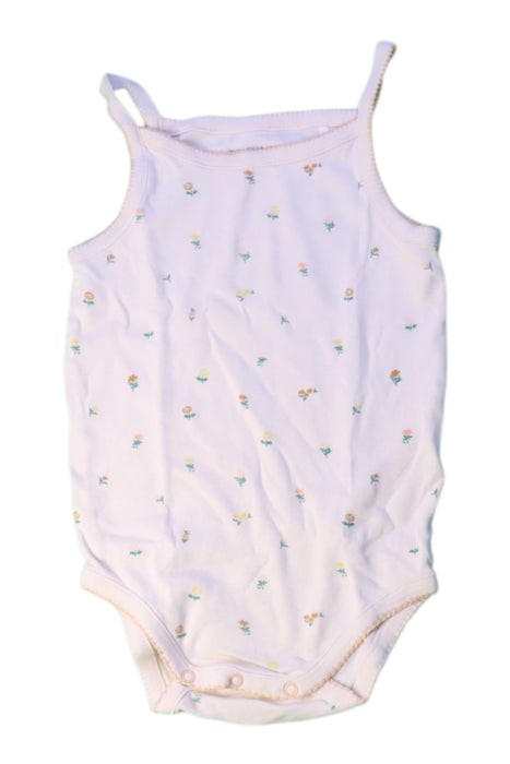 A White Sleeveless Bodysuits from Bout'Chou in size 3T for girl. (Front View)