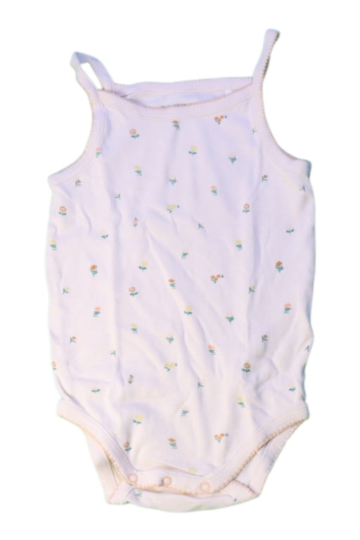 A White Sleeveless Bodysuits from Bout'Chou in size 3T for girl. (Front View)