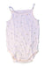 A White Sleeveless Bodysuits from Bout'Chou in size 3T for girl. (Front View)