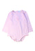 A Pink Long Sleeve Bodysuits from Agnes b. in size 12-18M for girl. (Front View)