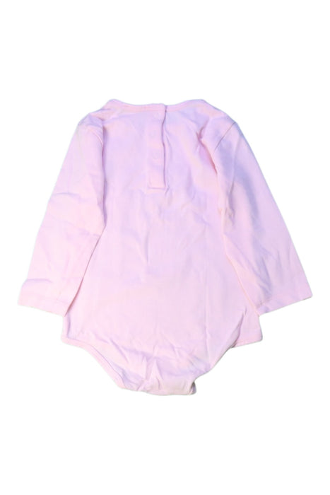 A Pink Long Sleeve Bodysuits from Agnes b. in size 12-18M for girl. (Back View)
