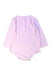 A Pink Long Sleeve Bodysuits from Agnes b. in size 12-18M for girl. (Back View)