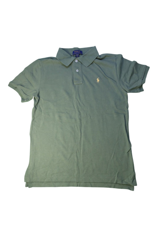 A Green Short Sleeve Polos from Polo Ralph Lauren in size 14Y for boy. (Front View)