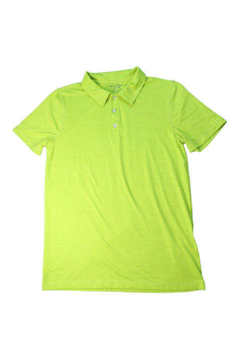 A Green Short Sleeve Polos from Tommy Bahama in size 14Y for boy. (Front View)