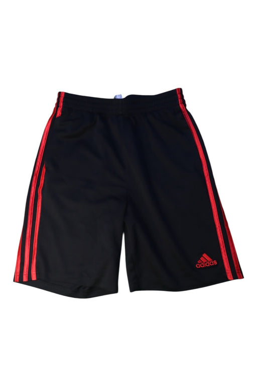 A Black Shorts from Adidas in size 14Y for boy. (Front View)