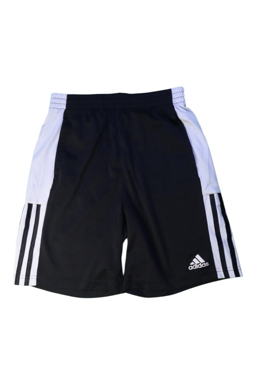 A Black Active Shorts from Adidas in size 14Y for boy. (Front View)