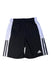 A Black Active Shorts from Adidas in size 14Y for boy. (Front View)
