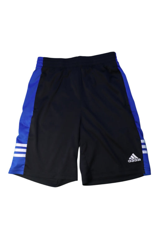 A Black Shorts from Adidas in size 14Y for boy. (Front View)