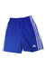 A Blue Active Shorts from Adidas in size 14Y for boy. (Front View)