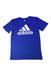 A Blue Short Sleeve T Shirts from Adidas in size 10Y for boy. (Front View)