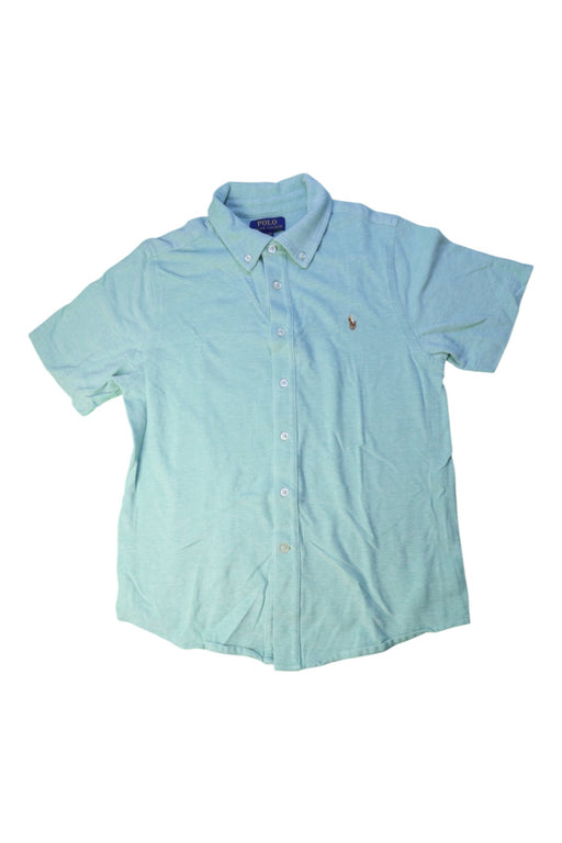 A Blue Short Sleeve Shirts from Polo Ralph Lauren in size 14Y for boy. (Front View)