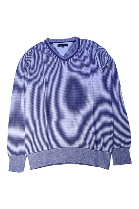 A Blue Crewneck Sweatshirts from Tommy Hilfiger in size 12Y for boy. (Front View)