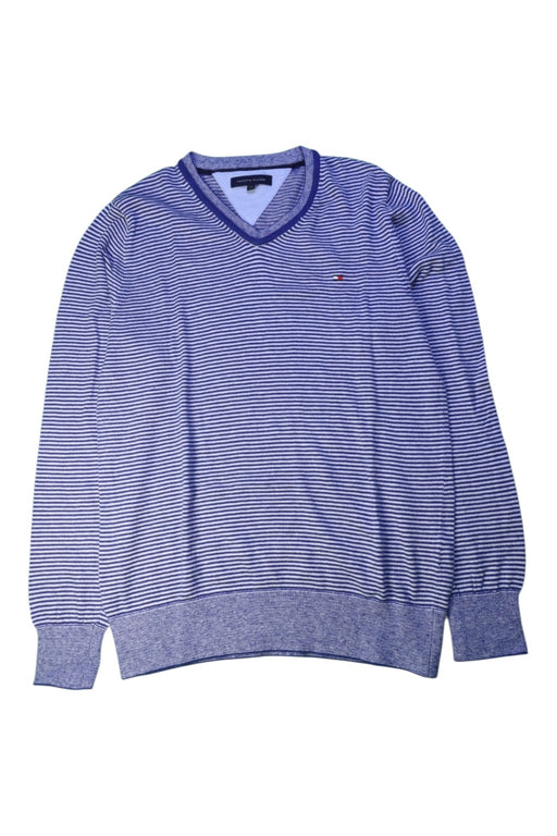 A Blue Crewneck Sweatshirts from Tommy Hilfiger in size 12Y for boy. (Front View)