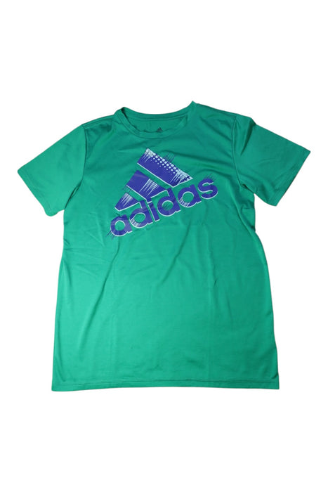 A Green Short Sleeve T Shirts from Adidas in size 14Y for boy. (Front View)