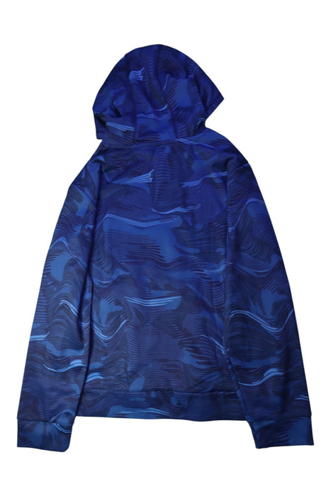A Blue Hooded Sweatshirts from Adidas in size 14Y for boy. (Back View)