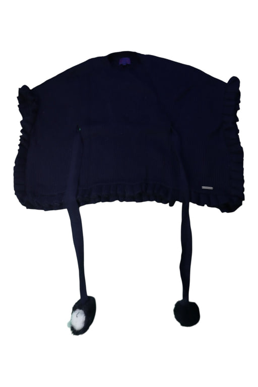 A Navy Capes & Ponchos from Nicholas & Bears in size 6T for girl. (Front View)