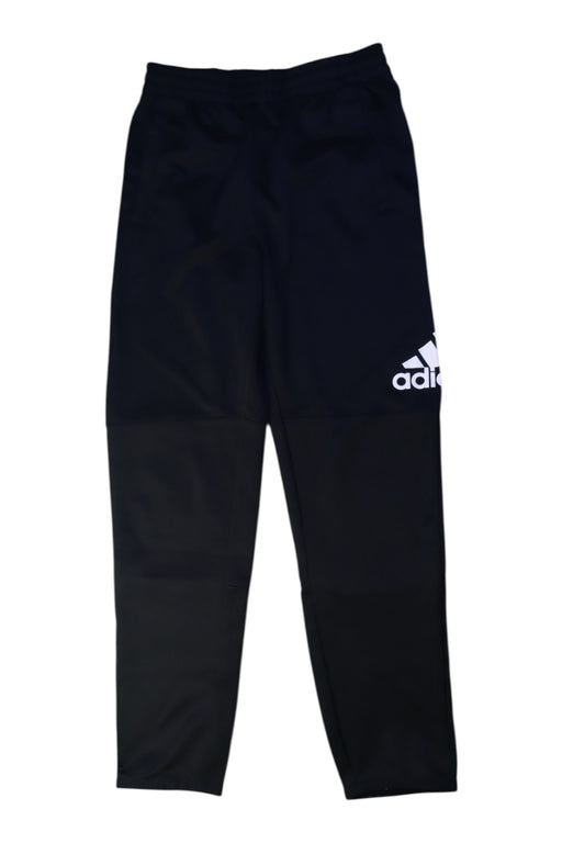 A Black Active Pants from Adidas in size 7Y for girl. (Front View)