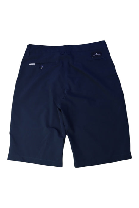 A Navy Shorts from Quiksilver in size 14Y for boy. (Back View)