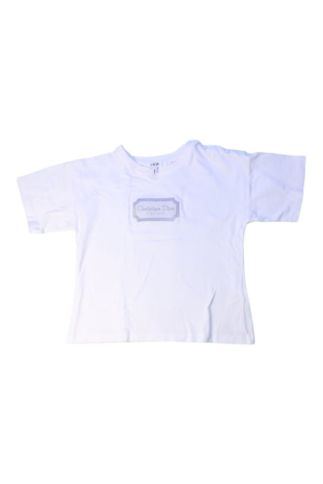 A White Short Sleeve T Shirts from Dior in size 3T for girl. (Front View)
