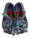 A Metallic Flats from Mini Melissa in size 3T for girl. (Back View)