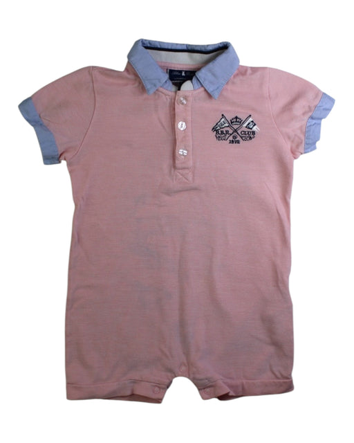 A Pink Short Sleeve Rompers from Nicholas & Bears in size 6-12M for boy. (Front View)