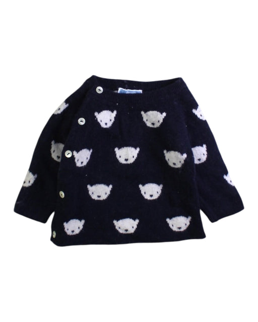 A Navy Long Sleeve Tops from Jacadi in size 0-3M for neutral. (Front View)