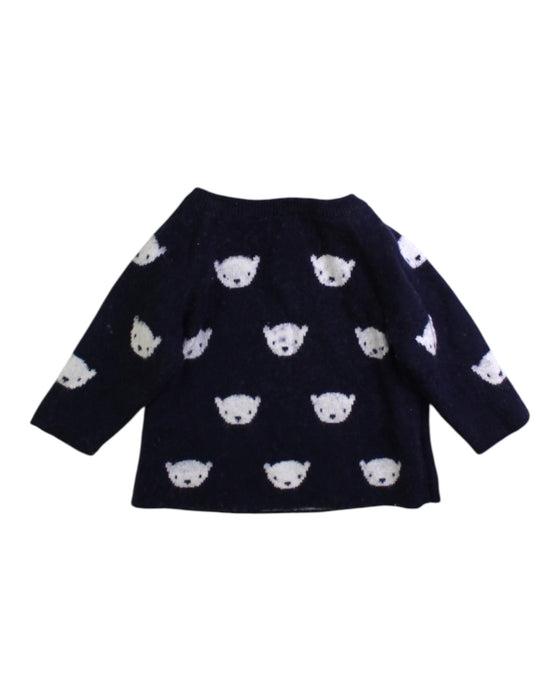 A Navy Long Sleeve Tops from Jacadi in size 0-3M for neutral. (Back View)