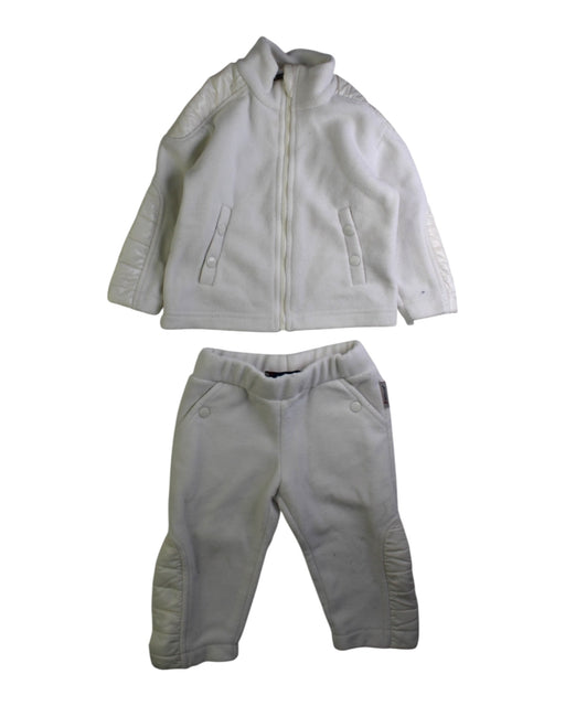 A White Pants Sets from Moncler in size 6-12M for neutral. (Front View)