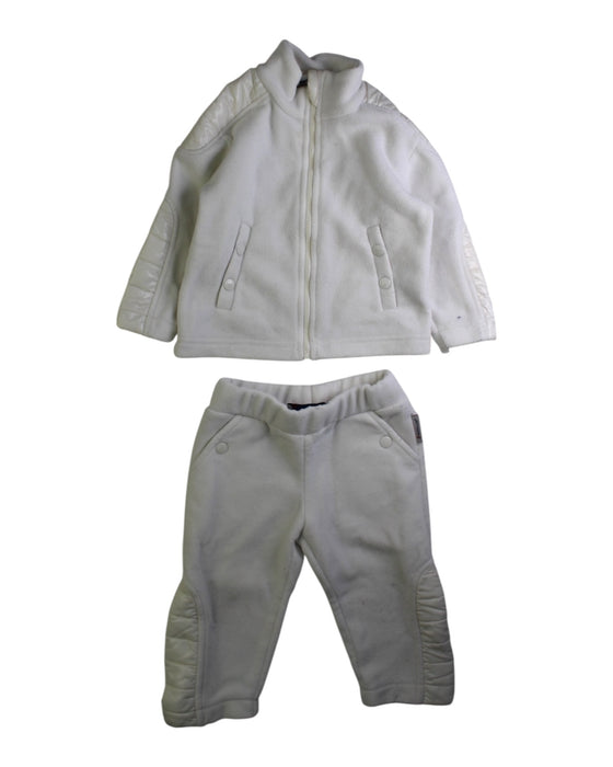 A White Pants Sets from Moncler in size 6-12M for neutral. (Front View)