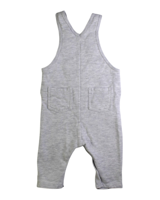 A Grey Long Overalls from Petit Bateau in size 3-6M for boy. (Back View)