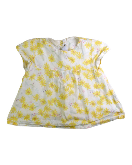 A Yellow Short Sleeve Tops from Petit Bateau in size 2T for girl. (Front View)