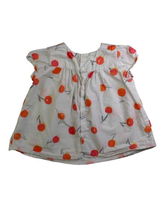 A White Short Sleeve Dresses from Bonpoint in size 3T for girl. (Back View)