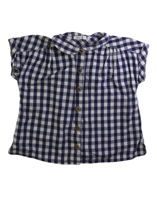 A Navy Short Sleeve Tops from Bout'Chou in size 2T for girl. (Front View)