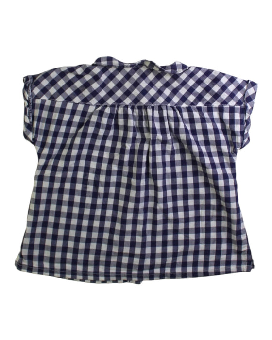 A Navy Short Sleeve Tops from Bout'Chou in size 2T for girl. (Back View)