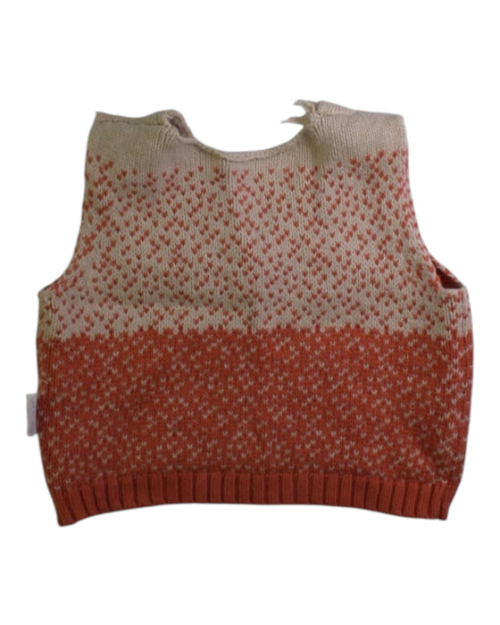 A Beige Sweater Vests from The Bonnie Mob in size 2T for girl. (Back View)
