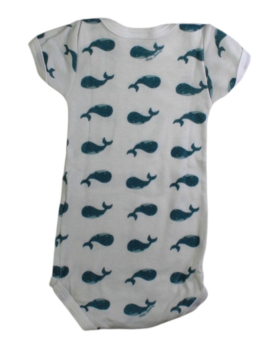 A White Short Sleeve Bodysuits from Petit Bateau in size 0-3M for neutral. (Back View)