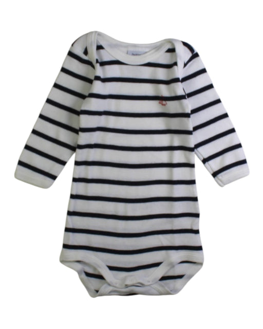 A White Long Sleeve Bodysuits from Petit Bateau in size 0-3M for neutral. (Front View)