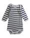 A White Long Sleeve Bodysuits from Petit Bateau in size 0-3M for neutral. (Front View)