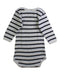 A White Long Sleeve Bodysuits from Petit Bateau in size 0-3M for neutral. (Back View)