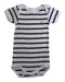 A White Short Sleeve Bodysuits from Petit Bateau in size 0-3M for neutral. (Front View)