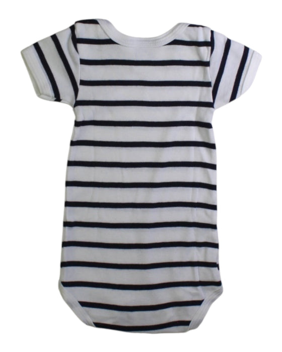 A White Short Sleeve Bodysuits from Petit Bateau in size 0-3M for neutral. (Back View)