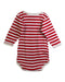 A Red Long Sleeve Bodysuits from Petit Bateau in size 0-3M for neutral. (Back View)
