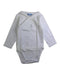 A White Long Sleeve Bodysuits from Jacadi in size 3-6M for boy. (Front View)